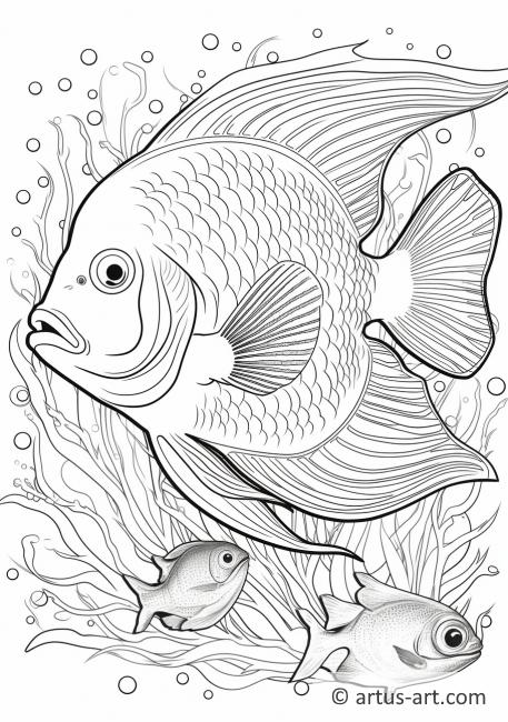 Melek Balığı Boyama Sayfası